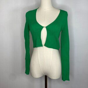 Green Knit Cardigan
